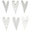 Creativ Company Houten figuren, lange harten, afm 25x45 mm, 8 stuk/ 1 doos