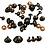 Creativ Company Teddybeer ogen & neuzen, d 10+12,5+15 mm, afm 15+25 mm, 12 div/ 1 doos