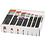 Creativ Company Gold Line penselen, afm 0+2+4+8+12+16+20, L: 16,5-20 cm, B: 1-7 mm, plat, 7x12 stuk/ 1 doos