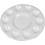 Creativ Company Palet, Rond palet met 11 vakken, d 17 cm, wit, 10 stuk/ 1 doos