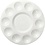Creativ Company Palet, Rond palet met 11 vakken, d 17 cm, wit, 1 stuk