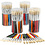 Creativ Company Kwasten voor Kinderen, B: 15 mm, 120 div/ 1 doos