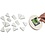 Sponzen, L: 40 mm, B: 25 mm, wit, 32 stuk/ 1 doos