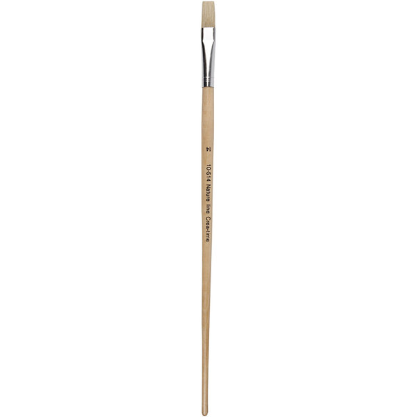 Creativ Company Nature Line kwasten, afm 14, L: 32 cm, B: 12 mm, lange steel, 12 stuk/ 1 doos