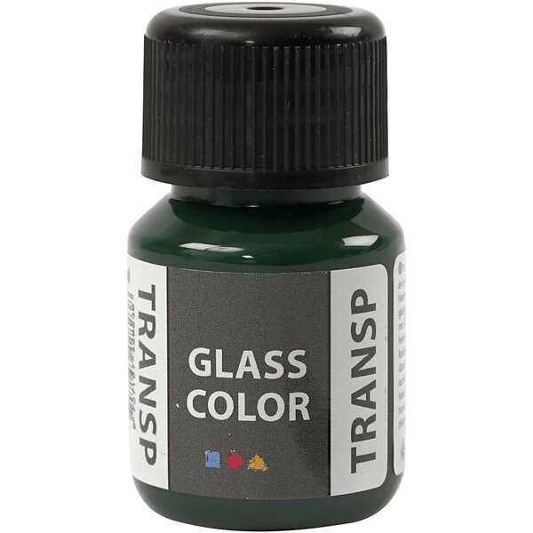 Creativ Company Glass Color Transparent, brilliant groen, 30 ml/ 1 fles