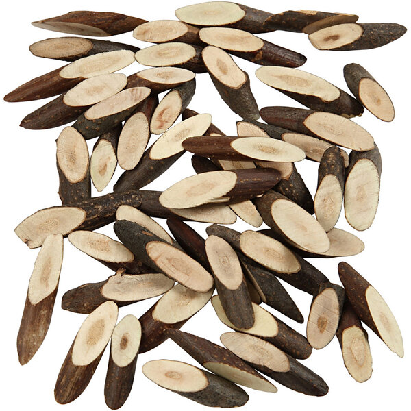 Creativ Company Hout mix, L: 30 mm, dikte 6 mm, 230 gr/ 1 doos