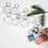 Creativ Company Sleutelhanger, afm 40-50 mm, 100 stuk/ 1 doos