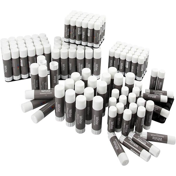 Creativ Company Witte lijmstift, 2x72 stuk/ 1 doos