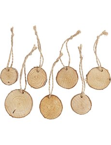 Creativ Company Houten schijf met ophangoog