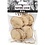 Creativ Company Houten schijf met ophangoog, d 35-45 mm, dikte 7 mm, 7 stuk/ 1 doos