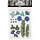 Creativ Company Gedroogde bloemen en bladeren, blauw, 1 doos