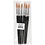 Creativ Company Gold Line penselen, afm 18, L: 20 cm, B: 7 mm, rond, 6 stuk/ 1 doos