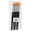 Creativ Company Gold Line penselen, afm 22, L: 21 cm, B: 8 mm, rond, 6 stuk/ 1 doos