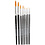 Creativ Company Gold Line penselen, afm 0+1+2+4+8+12+18+22, L: 16,5-21 cm, B: 1-8 mm, rond, 8 stuk/ 1 doos