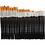 Creativ Company Gold Line penselen, afm 1+2+4+8+12+18+22, L: 17-21 cm, B: 1-7 mm, rond, 7x12 stuk/ 1 doos