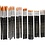 Creativ Company Gold Line penselen, afm 1+2+4+8+12+18+22, L: 17-21 cm, B: 1-7 mm, rond, 7x12 stuk/ 1 doos