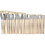 Creativ Company Nature Line kwasten, afm 00+0+1+2+4+8+12+14+20+22, L: 17,5-20,5 cm, B: 3-22 mm, plat, 10x12 stuk/ 1 doos