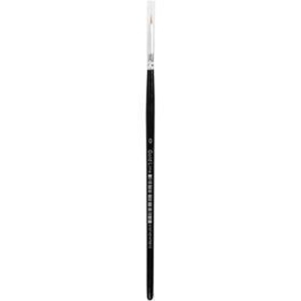 Creativ Company Gold Line penselen, afm 1, L: 17 cm, B: 1,5 mm, rond, 12 stuk/ 1 doos