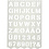 Creativ Company Sjabloon, letters en cijfers, H: 25 mm, vel 21x29 cm, 1 stuk