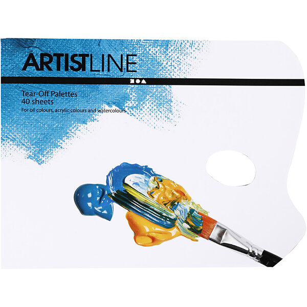 Creativ Company Afscheurpalet, L: 31 cm, B: 23 cm, wit, 1 stuk