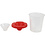 Creativ Company Niet-knoeien pot, H: 8,5 cm, d 8 cm, 250 ml, 15 stuk/ 1 doos