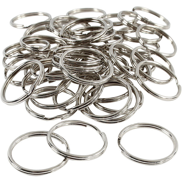 Creativ Company Sleutelhangers, d 30 mm, 80 stuk/ 1 doos