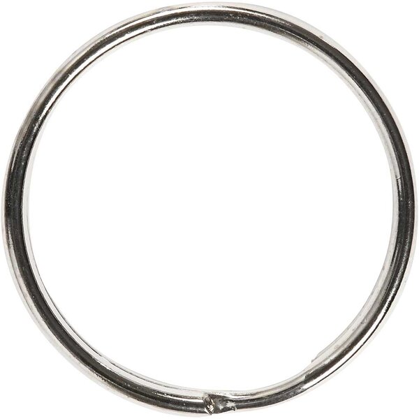 Creativ Company Sleutelhangers, d 30 mm, 6 stuk/ 1 doos