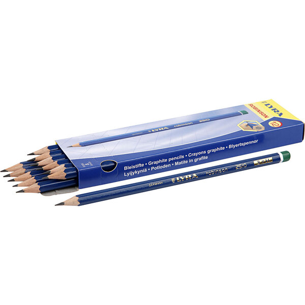 Lyra Robinson Potloden, d 6,8 mm, H, vulling 2 mm, 12 stuk/ 1 doos