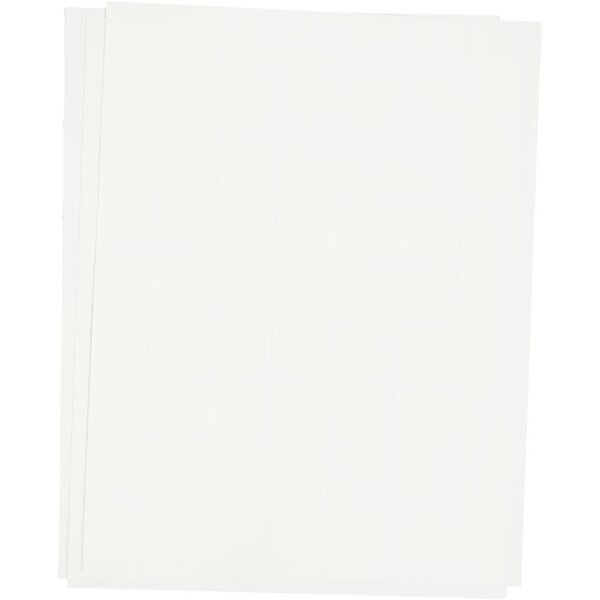 Creativ Company Transfer vellen, vel 21,5x28 cm, voor donker en licht textiel, wit, 3 vel/ 1 doos