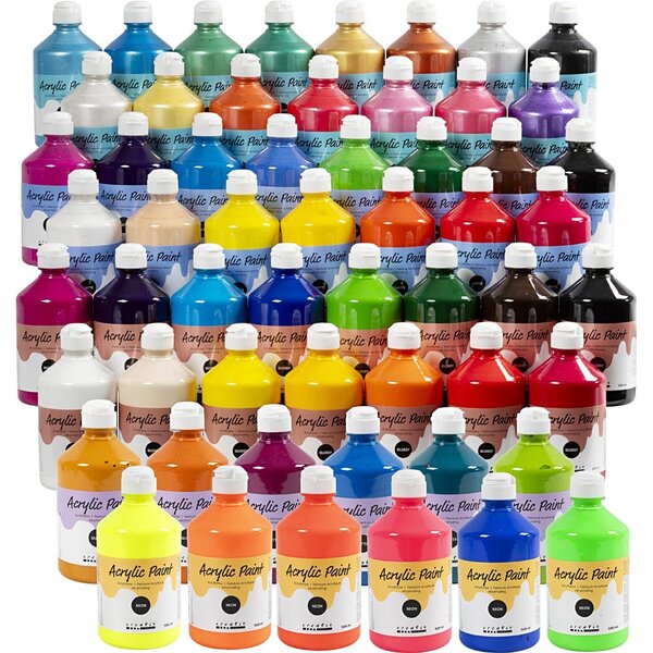 A-color A-Color Acrylverf, diverse kleuren, 57x500 ml/ 1 doos