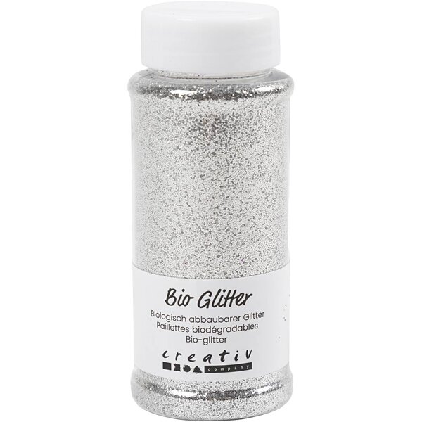 Creativ Company Bio Sparkles, zilver, 140 ml/ 1 Doosje