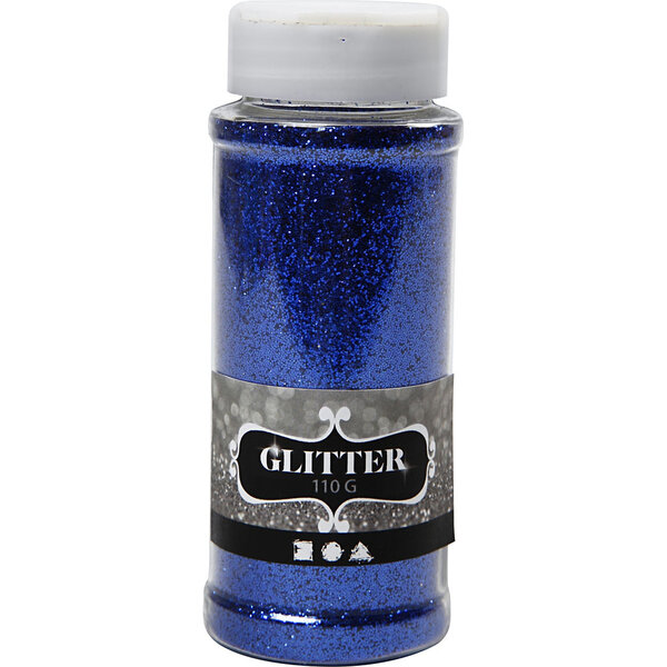 Creativ Company Glitter, blauw, 110 gr/ 1 Doosje