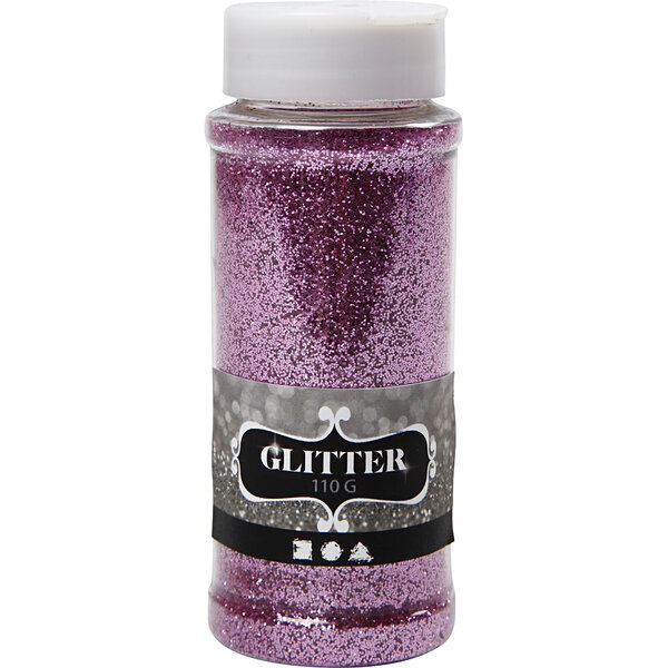 Creativ Company Glitter, roze, 110 gr/ 1 Doosje