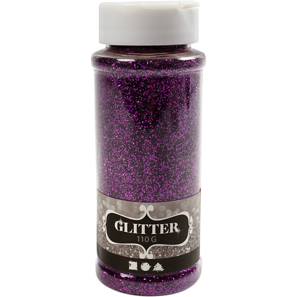 Creativ Company Glitter, paars, 110 gr/ 1 Doosje