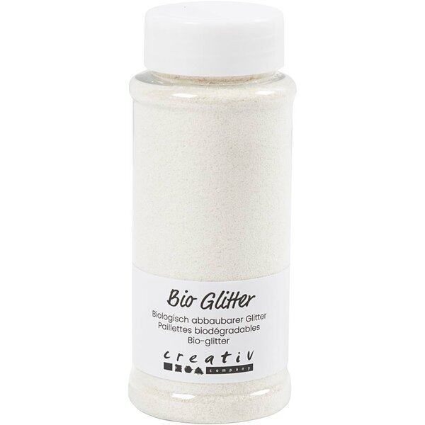 Creativ Company Bio Sparkles, wit, 140 ml/ 1 Doosje