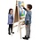 Creativ Company Dubbelzijdige tekenezel, H: 134 cm, B: 58 cm, 1 stuk