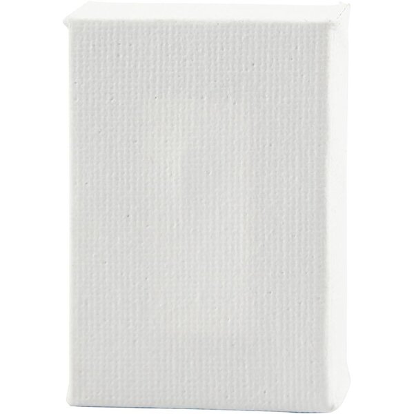 Creativ Company Mini Canvas, afm 6x4x1 cm, wit, 2 stuk/ 1 doos