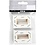 Creativ Company Mini Canvas, afm 6x4x1 cm, wit, 2 stuk/ 1 doos