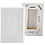 Creativ Company Mini Canvas, afm 6x4x1 cm, wit, 2 stuk/ 1 doos