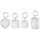 Creativ Company Sleutelhanger, afm 40-50 mm, 4 stuk/ 1 doos