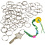Creativ Company Sleutelhangers, d 25 mm, 100 stuk/ 1 doos