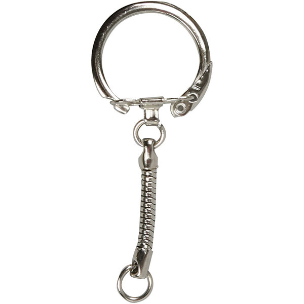Creativ Company Sleutelhanger met ketting, L: 6 cm, d 2,3 cm, 25 stuk/ 1 doos