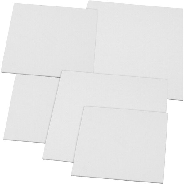 Creativ Company Canvas Paneel, afm 15x15+20x20 cm, dikte 3 mm, 280 gr, wit, 80 stuk/ 1 doos