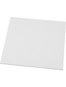 Creativ Company Canvas Paneel, afm 20x20 cm, dikte 3 mm, 280 gr, wit, 10 stuk/ 1 doos