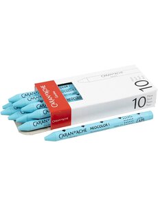 Caran Dache CARAN D’ACHE Neocolor I, L: 10 cm, dikte 8,5 mm, turquoise blue (171), 10 stuk/ 1 doos