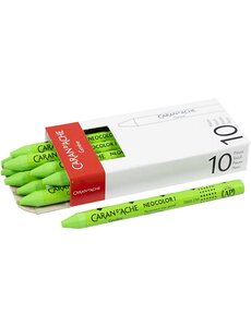 Caran Dache CARAN D’ACHE Neocolor I, L: 10 cm, dikte 8,5 mm, yellow green (230), 10 stuk/ 1 doos