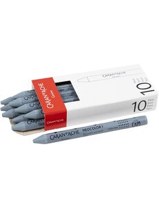 Caran Dache CARAN D’ACHE Neocolor I, L: 10 cm, dikte 8,5 mm, grey (005), 10 stuk/ 1 doos
