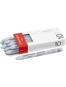 Caran Dache CARAN D’ACHE Neocolor I, L: 10 cm, dikte 8,5 mm, light grey (003), 10 stuk/ 1 doos