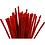 Creativ Company Chenille, L: 30 cm, dikte 6 mm, rood, 50 stuk/ 1 doos