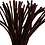 Creativ Company Chenille, L: 30 cm, dikte 6 mm, bruin, 50 stuk/ 1 doos